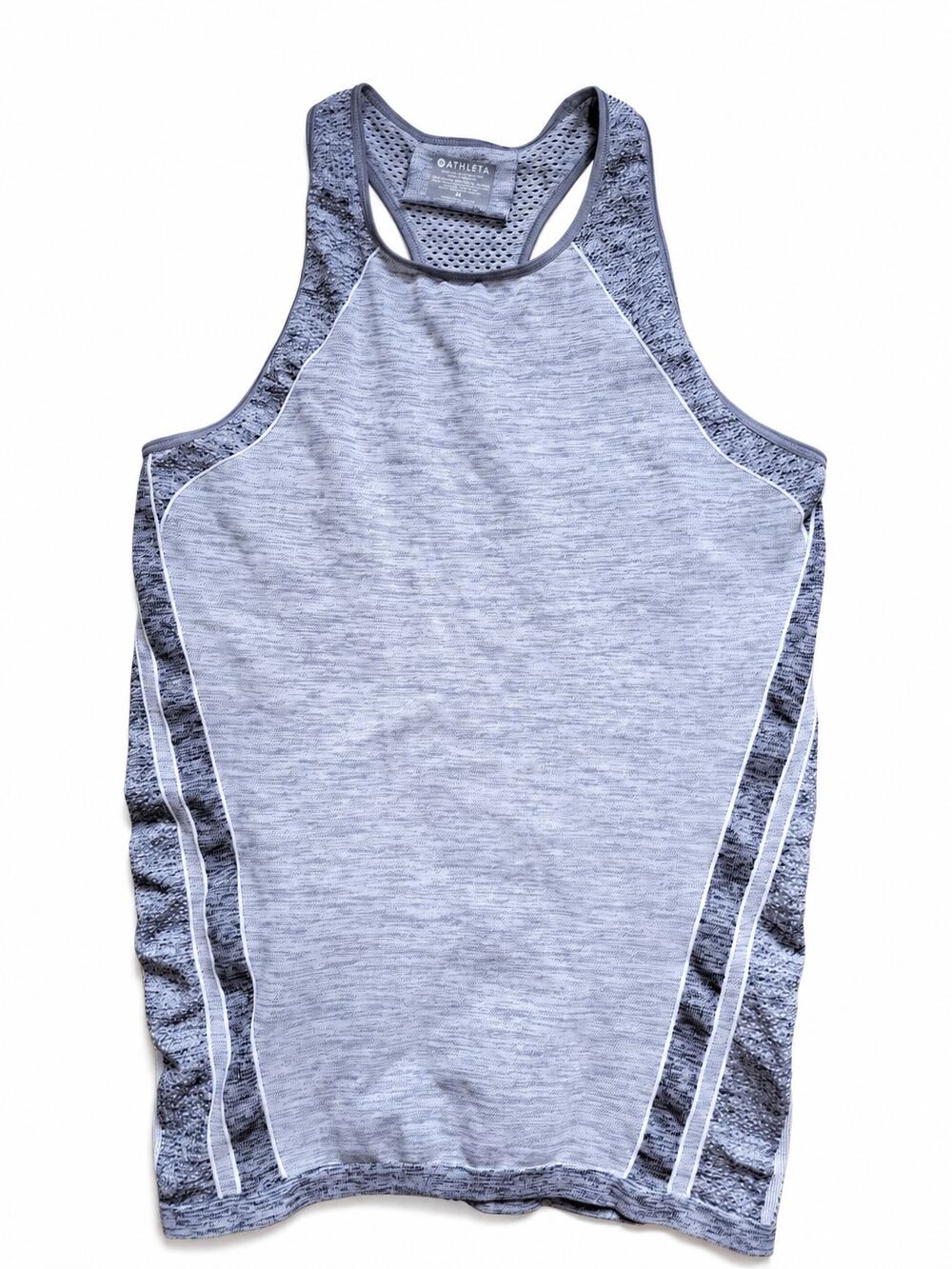 Athleta Fastest Track Seamless Racerback Tank Top Gray Women’s M
